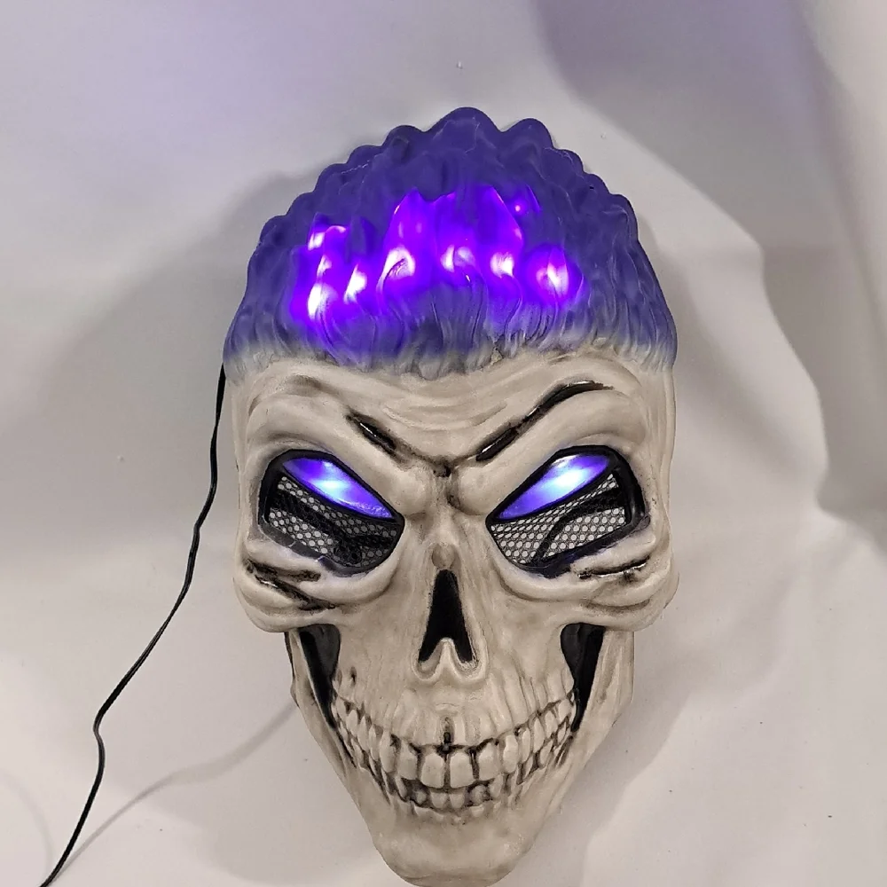 Men's Purple Skull Face Mask